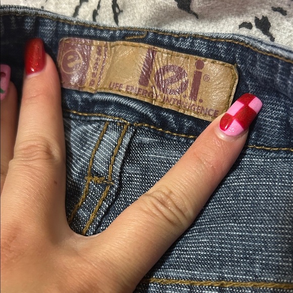 LEI Vintage Women's Blue Flared Jeans - Picture 3 of 6